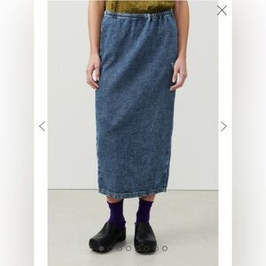 American Vintage Blue Midi Pencil Skirt